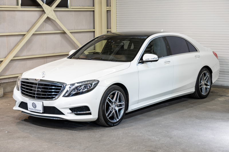 メルセデスベンツ Sクラス S550ﾛﾝｸﾞ AMGﾗｲﾝ ｼｮｰﾌｧｰ&ﾚｰﾀﾞｰｾｰﾌﾃｨPKG　中期 黒革 ｼｰﾄﾋｰﾀｰ&ｸｰﾗｰ ﾊﾟﾉﾗﾏSR 純正ﾅﾋﾞ ﾌﾙｾｸﾞTV ﾘｱｴﾝﾀｰ 360ｶﾒﾗ Burmester 自動ﾄﾗﾝｸ&ﾊﾝｽﾞﾌﾘｰA LEDﾗｲﾄ AMGｴｱﾛ&19ｲﾝﾁAW　2年保証