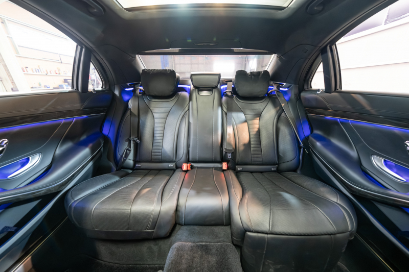 メルセデスベンツ Sクラス S550ﾛﾝｸﾞ AMGﾗｲﾝ ｼｮｰﾌｧｰ&ﾚｰﾀﾞｰｾｰﾌﾃｨPKG　中期 黒革 ｼｰﾄﾋｰﾀｰ&ｸｰﾗｰ ﾊﾟﾉﾗﾏSR 純正ﾅﾋﾞ ﾌﾙｾｸﾞTV ﾘｱｴﾝﾀｰ 360ｶﾒﾗ Burmester 自動ﾄﾗﾝｸ&ﾊﾝｽﾞﾌﾘｰA LEDﾗｲﾄ AMGｴｱﾛ&19ｲﾝﾁAW　2年保証