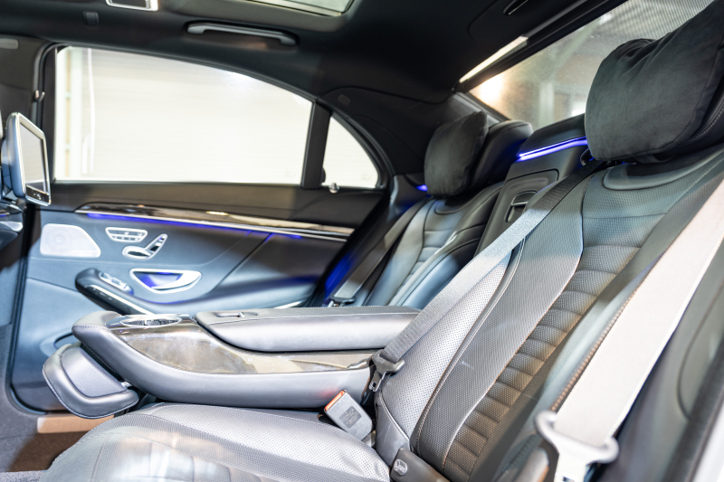 メルセデスベンツ Sクラス S550ﾛﾝｸﾞ AMGﾗｲﾝ ｼｮｰﾌｧｰ&ﾚｰﾀﾞｰｾｰﾌﾃｨPKG　中期 黒革 ｼｰﾄﾋｰﾀｰ&ｸｰﾗｰ ﾊﾟﾉﾗﾏSR 純正ﾅﾋﾞ ﾌﾙｾｸﾞTV ﾘｱｴﾝﾀｰ 360ｶﾒﾗ Burmester 自動ﾄﾗﾝｸ&ﾊﾝｽﾞﾌﾘｰA LEDﾗｲﾄ AMGｴｱﾛ&19ｲﾝﾁAW　2年保証