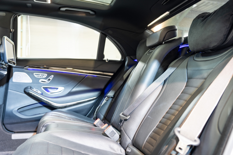 メルセデスベンツ Sクラス S550ﾛﾝｸﾞ AMGﾗｲﾝ ｼｮｰﾌｧｰ&ﾚｰﾀﾞｰｾｰﾌﾃｨPKG　中期 黒革 ｼｰﾄﾋｰﾀｰ&ｸｰﾗｰ ﾊﾟﾉﾗﾏSR 純正ﾅﾋﾞ ﾌﾙｾｸﾞTV ﾘｱｴﾝﾀｰ 360ｶﾒﾗ Burmester 自動ﾄﾗﾝｸ&ﾊﾝｽﾞﾌﾘｰA LEDﾗｲﾄ AMGｴｱﾛ&19ｲﾝﾁAW　2年保証