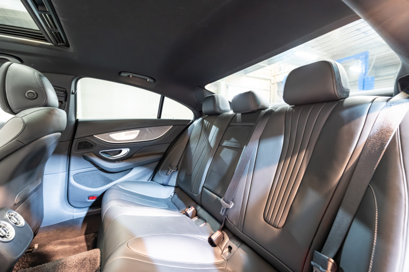 メルセデスベンツ CLS CLS450 4MATIC ｽﾎﾟｰﾂ ｴｸｽｸﾙｰｼﾌﾞ&ﾚｰﾀﾞｰｾｰﾌﾃｨPKG　ISG搭載 ACC 黒ﾅｯﾊﾟ革 ﾋｰﾀｰ&ｸｰﾗｰ ﾀﾞｲﾅﾐｯｸｼｰﾄ SR 純正ﾅﾋﾞ ﾌﾙｾｸﾞTV CarPlay Buremester ﾘﾗｸｾﾞｰｼｮﾝ機能 AMGｴｱﾛ&19AW　2年保証付