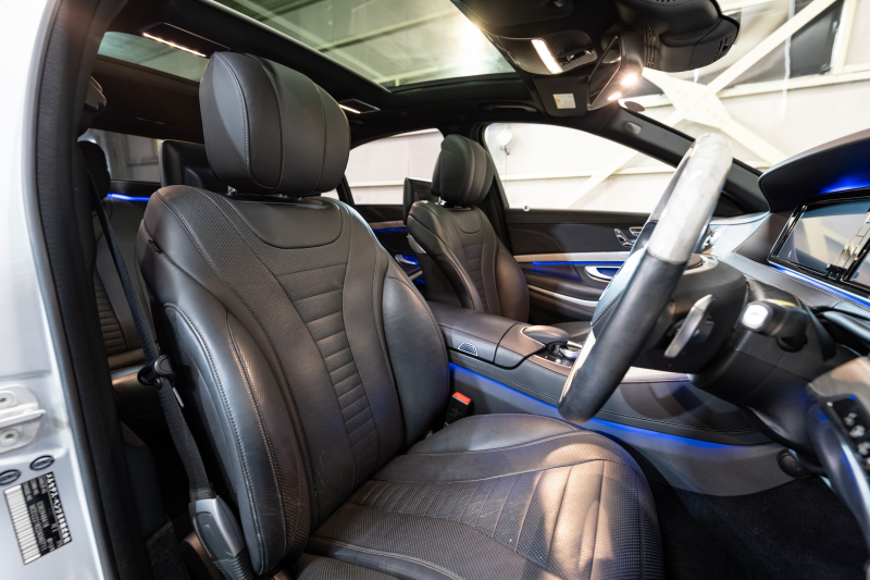 メルセデスベンツ Sクラス S550ﾛﾝｸﾞ AMGﾗｲﾝ ｼｮｰﾌｧｰ&ﾚｰﾀﾞｰｾｰﾌﾃｨPKG　黒革 ｼｰﾄﾋｰﾀｰ&ｸｰﾗｰ ﾊﾟﾉﾗﾏSR 純正ﾅﾋﾞ ﾌﾙｾｸﾞTV ﾘｱｴﾝﾀｰ 360ｶﾒﾗ Burmester 自動ﾄﾗﾝｸ&ﾊﾝｽﾞﾌﾘｰA LEDﾗｲﾄ AMGｴｱﾛ&19ｲﾝﾁAW　2年保証