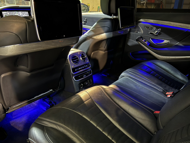 メルセデスベンツ Sクラス S550ﾛﾝｸﾞ AMGﾗｲﾝ ｼｮｰﾌｧｰ&ﾚｰﾀﾞｰｾｰﾌﾃｨPKG　黒革 ｼｰﾄﾋｰﾀｰ&ｸｰﾗｰ ﾊﾟﾉﾗﾏSR 純正ﾅﾋﾞ ﾌﾙｾｸﾞTV ﾘｱｴﾝﾀｰ 360ｶﾒﾗ Burmester 自動ﾄﾗﾝｸ&ﾊﾝｽﾞﾌﾘｰA LEDﾗｲﾄ AMGｴｱﾛ&19ｲﾝﾁAW　2年保証