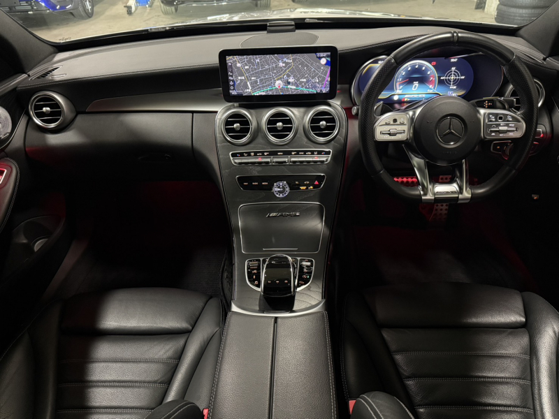 AMG Cクラス C43 4MATIC ﾚｰﾀﾞｰSP　後期 黒革 ｼｰﾄﾋｰﾀｰ ﾊﾟﾉﾗﾏSR ﾅﾋﾞTV CarPlay ﾍｯﾄﾞｱｯﾌﾟD ﾌﾞﾙﾒｽﾀｰ Bｶﾒﾗ 自動ﾄﾗﾝｸ&ﾊﾝｽﾞﾌﾘｰA ｴｱﾊﾞﾗﾝｽPKG 19ｲﾝﾁAW　2年保証