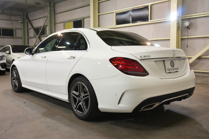 メルセデスベンツ Cクラス C200 AMGﾗｲﾝ ﾚｰﾀﾞｰｾｰﾌﾃｨPKG　後期 黒革 ﾋｰﾀｰ 純正ﾅﾋﾞ ﾌﾙｾｸﾞTV ﾊﾞｯｸｶﾒﾗ ﾏﾙﾁﾋﾞｰﾑLEDﾗｲﾄ AMGｴｱﾛ&18ｲﾝﾁAW　2年保証