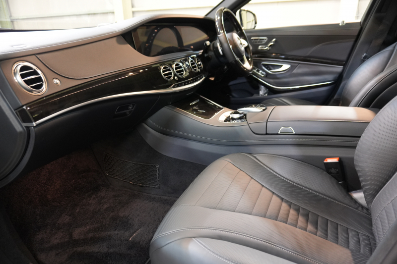 メルセデスベンツ Sクラス S450ﾛﾝｸﾞ AMGﾗｲﾝﾌﾟﾗｽ  ｼｮｰﾌｧｰ&ﾚｰﾀﾞｰSP　後期 黒革 ﾊﾟﾉﾗﾏSR ﾅﾋﾞTV 360ｶﾒ ﾌﾞﾙﾒｽﾀｰ ｼｮｰﾌｧｰﾎﾟｼﾞｼｮﾝ ﾍｯﾄﾞｱｯﾌﾟD ﾘｱｴﾝﾀｰ ｿﾌﾄﾄﾞｱｸﾛｰｼﾞｬｰ 自動ﾄﾗﾝｸ ｴｱﾊﾞﾗﾝｽPKG　2年保証