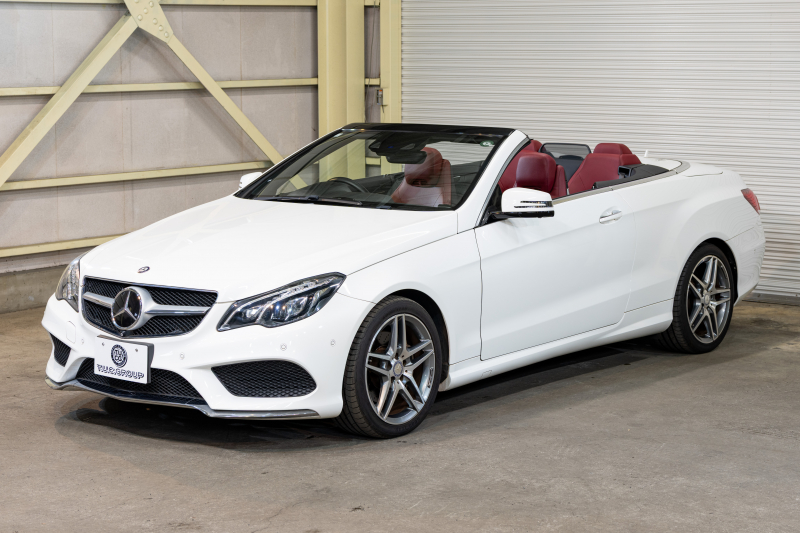 メルセデスベンツ Eクラス E250ｶﾌﾞﾘｵﾚ AMGｽﾎﾟｰﾂ&ｺﾝﾌｫｰﾄ&ﾚｰﾀﾞｰｾｰﾌﾃｨPKG　後期 1ｵｰﾅｰ 赤幌 赤革 ｼｰﾄﾋｰﾀｰ ﾏﾙﾁｺﾝﾄﾛｰﾙｼｰﾄﾊﾞｯｸ 純正ﾅﾋﾞ ﾌﾙｾｸﾞTV 360ｶﾒﾗ LEDﾍｯﾄﾞ AMGｴｱﾛ&18AW 7AT　2年保証
