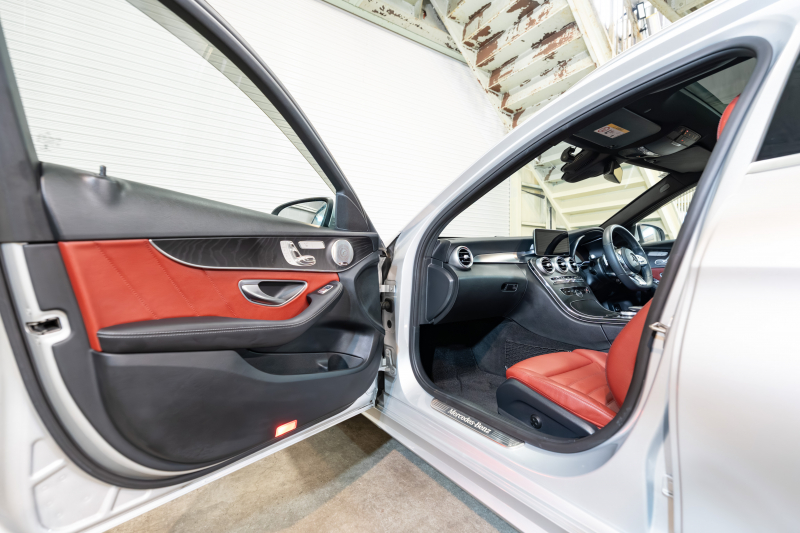 メルセデスベンツ Cクラス C220d ﾜｺﾞﾝ AMGﾗｲﾝ ﾚｻﾞｰEXC&ﾚｰﾀﾞｰｾｰﾌﾃｨPKG　後期 赤革 ｻﾝﾙｰﾌ ｼｰﾄﾋｰﾀｰ 純正ﾅﾋﾞ ﾌﾙｾｸﾞTV ﾌﾞﾙﾒｽﾀｰ CarPlay ﾍｯﾄﾞｱｯﾌﾟD Bｶﾒﾗ ﾏﾙﾁﾋﾞｰﾑLED AMGｴｱﾛ&18ｲﾝﾁAW　2年保証