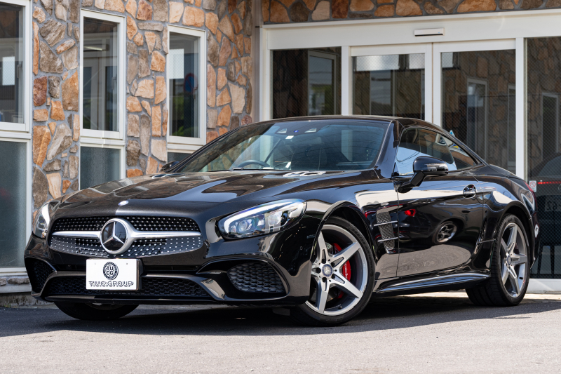 メルセデスベンツ SLクラス SL400 ﾚｰﾀﾞｰｾｰﾌﾃｨPKG　後期 黒革 ｼｰﾄﾋｰﾀｰ ﾍﾞﾝﾁﾚｰﾀｰ ｴｱｽｶｰﾌ 純正ﾅﾋﾞ ﾌﾙｾｸﾞTV ABCｻｽﾍﾟﾝｼｮﾝ 自動Rｹﾞｰﾄ LEDﾍｯﾄﾞﾗｲﾄ ACC AMGｴｱﾛ&19ｲﾝﾁAW 　2年保証