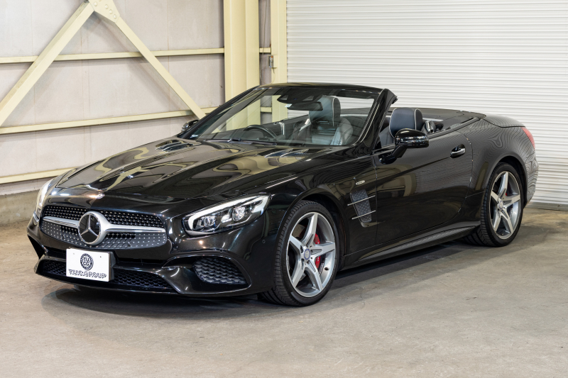 メルセデスベンツ SLクラス SL400 ﾚｰﾀﾞｰｾｰﾌﾃｨPKG　後期 黒革 ｼｰﾄﾋｰﾀｰ ﾍﾞﾝﾁﾚｰﾀｰ ｴｱｽｶｰﾌ 純正ﾅﾋﾞ ﾌﾙｾｸﾞTV ABCｻｽﾍﾟﾝｼｮﾝ 自動Rｹﾞｰﾄ LEDﾍｯﾄﾞﾗｲﾄ ACC AMGｴｱﾛ&19ｲﾝﾁAW 　2年保証