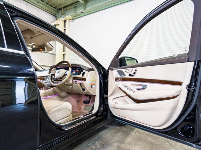 メルセデスベンツ Sクラス S550ﾛﾝｸﾞ ｼｮｰﾌｧｰ&ﾚｰﾀﾞｰｾｰﾌﾃｨPKG　ﾍﾞｰｼﾞｭ革 ｼｰﾄﾋｰﾀｰ&ｸｰﾗｰ ﾊﾟﾉﾗﾏSR 純正ﾅﾋﾞ ﾌﾙｾｸﾞTV ﾘｱｴﾝﾀｰ 360ｶﾒﾗ Burmester 自動ﾄﾗﾝｸ&ﾊﾝｽﾞﾌﾘｰA LEDﾗｲﾄ 純正18ｲﾝﾁAW　2年保証