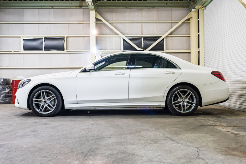メルセデスベンツ Sクラス S450 ｴｸｽｸﾙｰｼﾌﾞ AMGﾗｲﾝ ﾚｰﾀﾞｰSP　後期 黒革 ﾊﾟﾉﾗﾏSR ﾅﾋﾞTV 360ｶﾒ ﾌﾞﾙﾒｽﾀｰ ﾍｯﾄﾞｱｯﾌﾟD ｿﾌﾄﾄﾞｱｸﾛｰｼﾞｬｰ 自動ﾄﾗﾝｸ ﾜｲﾔﾚｽﾁｬｰｼﾞ ｴｱﾊﾞﾗﾝｽPKG　2年保証