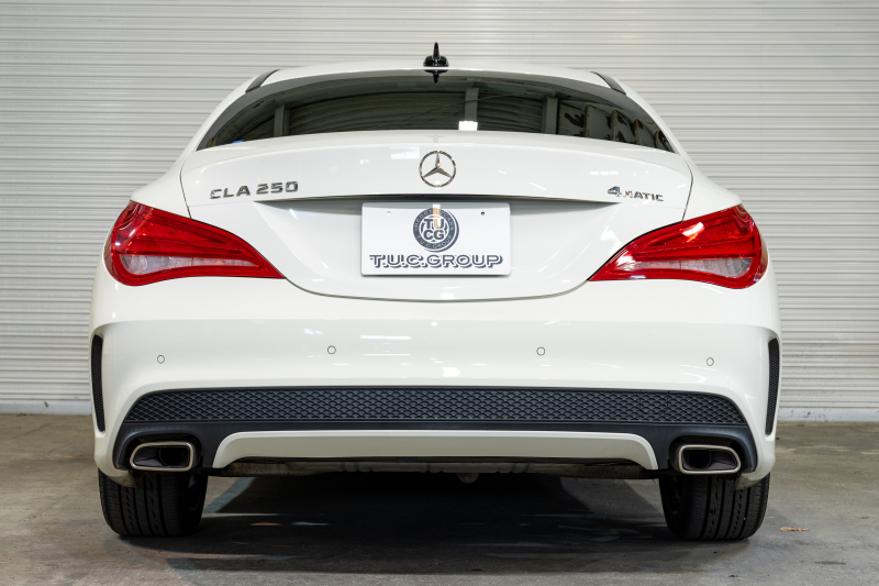メルセデスベンツ CLAクラス CLA250 4MATIC ﾚｰﾀﾞｰｾｰﾌﾃｨPKG　中期 Pｽﾀ ECO 黒半革 ﾊﾟﾉﾗﾏSR 純正ﾅﾋﾞ ﾌﾙｾｸﾞ Bｶﾒﾗ PTS HID ACC BSM LCW AMGｴｱﾛ&18AW 7G-DCT　2年保証