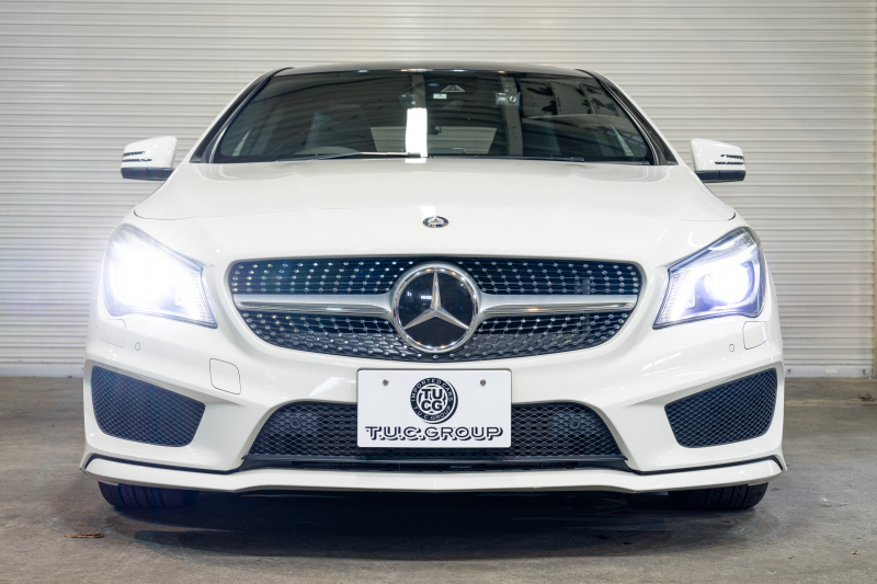 メルセデスベンツ CLAクラス CLA250 4MATIC ﾚｰﾀﾞｰｾｰﾌﾃｨPKG　中期 Pｽﾀ ECO 黒半革 ﾊﾟﾉﾗﾏSR 純正ﾅﾋﾞ ﾌﾙｾｸﾞ Bｶﾒﾗ PTS HID ACC BSM LCW AMGｴｱﾛ&18AW 7G-DCT　2年保証
