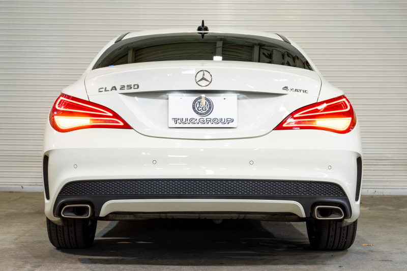 メルセデスベンツ CLAクラス CLA250 4MATIC ﾚｰﾀﾞｰｾｰﾌﾃｨPKG　中期 Pｽﾀ ECO 黒半革 ﾊﾟﾉﾗﾏSR 純正ﾅﾋﾞ ﾌﾙｾｸﾞ Bｶﾒﾗ PTS HID ACC BSM LCW AMGｴｱﾛ&18AW 7G-DCT　2年保証