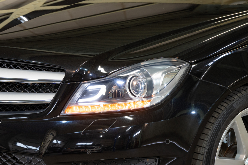 メルセデスベンツ Cクラス C180ｸｰﾍﾟ ﾚｰﾀﾞｰｾｰﾌﾃｨ&ﾕｰﾃｨﾘﾃｨPKG　最終型 Pｽﾀ 黒革 純正ﾅﾋﾞ ﾌﾙｾｸﾞ Bｶﾒﾗ HID ﾊﾟｰｸﾄﾛﾆｯｸ AMGｴｱﾛ&18AW ACC BSM LCW　2年保証