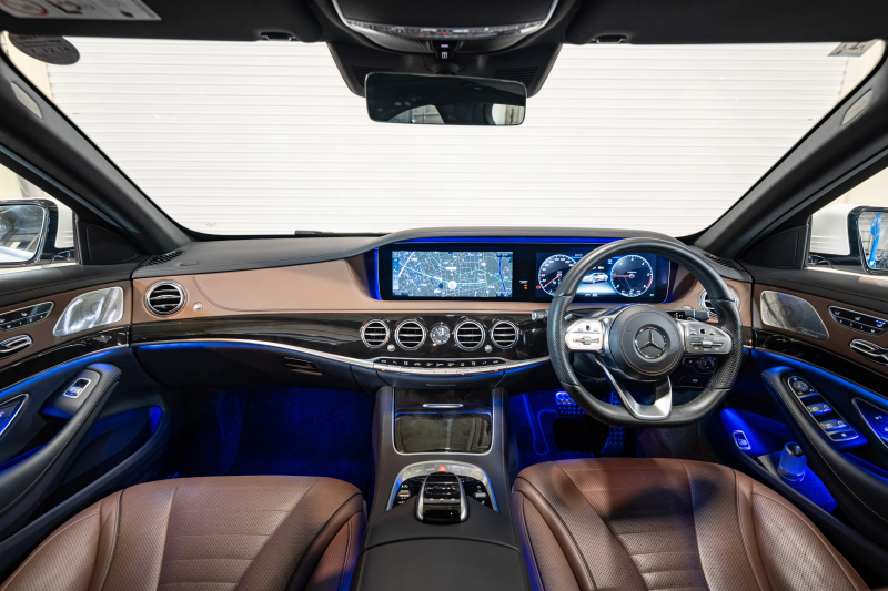 メルセデスベンツ Sクラス S400d ｽﾎﾟｰﾂﾘﾐﾃｯﾄﾞ ﾚｻﾞｰｴｸｽｸﾙｰｼﾌﾞ&ﾚｰﾀﾞｰｾｰﾌﾃｨPKG　後期特別仕様車 茶ﾅｯﾊﾟ革 ﾋｰﾀｰ&ｸｰﾗｰ ﾊﾟﾉﾗﾏSR ﾅﾋﾞTV 360ｶﾒﾗ HUD CarPlay ﾀﾞｲﾅﾐｯｸｼｰﾄ ﾘﾗｸｾﾞｰｼｮﾝ機能 ｴｱﾊﾞﾗﾝｽP ﾏﾙﾁﾋﾞｰﾑLED AMGｴｱﾛ&20AW ｴｱｻｽ　2年保証付