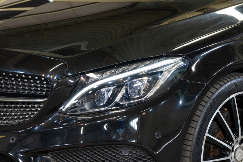メルセデスベンツ Cクラス C300ｸｰﾍﾟ ﾚｻﾞｰEXｸﾙ&ﾚｰﾀﾞｰP　ACC Pｽﾀ ECO 黒革 ﾊﾟﾉﾗﾏR HDDﾅﾋﾞ ﾌﾙｾｸﾞ BTｵｰﾃﾞｨｵ&TEL Bｶﾒﾗ AMGｴｱﾛ&19ｲﾝﾁAW LEDﾗｲﾄ ﾚｰﾝｷｰﾌﾟ&ﾌﾞﾗｲﾝﾄﾞｽﾎﾟｯﾄA 2年保証付