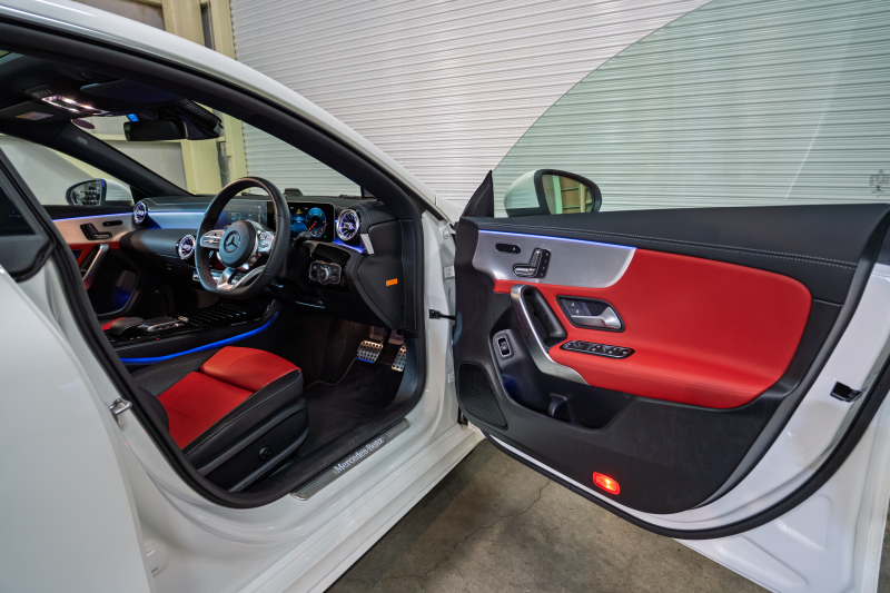 メルセデスベンツ CLAクラス CLA200d AMGﾗｲﾝ AMGﾚｻﾞｰｴｸｽｸﾙｰｼﾌﾞ&ｱﾄﾞﾊﾞﾝｽﾄﾞP ﾅﾋﾞｹﾞｰｼｮﾝP ﾚｰﾀﾞｰSP　ACC 赤/黒革 ﾊﾟﾉﾗﾏSR MBUXﾅﾋﾞ TV 360ｶﾒﾗ ｱﾄﾞﾊﾞﾝｽﾄﾞS ﾏﾙﾁﾋﾞｰﾑLED AMGｴｱﾛ&18ｲﾝﾁAW　2年保証