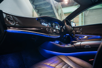 メルセデスベンツ Sクラス S550ﾛﾝｸﾞ ﾚｰﾀﾞｰｾｰﾌﾃｨPKG　黒革 ｼｰﾄﾋｰﾀｰ&ｸｰﾗｰ ﾗﾝﾊﾞｰ ﾊﾟﾉﾗﾏSR 純正ﾅﾋﾞ ﾌﾙｾｸﾞTV 360ｶﾒﾗ Burmester 自動ﾄﾗﾝｸ&ﾊﾝｽﾞﾌﾘｰA LEDﾗｲﾄ AMGｴｱﾛ&20ｲﾝﾁAW　2年保証