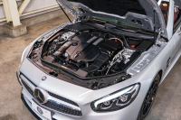 メルセデスベンツ SLクラス SL400 ﾚｰﾀﾞｰｾｰﾌﾃｨPKG　後期 赤革 ｼｰﾄﾋｰﾀｰ ﾍﾞﾝﾁﾚｰﾀｰ ｴｱｽｶｰﾌ 純正ﾅﾋﾞ ﾌﾙｾｸﾞTV ABCｻｽﾍﾟﾝｼｮﾝ 自動Rｹﾞｰﾄ LEDﾍｯﾄﾞﾗｲﾄ ACC AMGｴｱﾛ&BBS19ｲﾝﾁAW 　2年保証