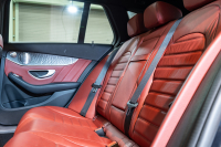 メルセデスベンツ Cクラス C200 ﾜｺﾞﾝ ﾚｻﾞｰEXC&ﾚｰﾀﾞｰｾｰﾌﾃｨPKG　後期 赤革 ｻﾝﾙｰﾌ ｼｰﾄﾋｰﾀｰ 純正ﾅﾋﾞ ﾌﾙｾｸﾞTV ﾌﾞﾙﾒｽﾀｰ CarPlay ﾍｯﾄﾞｱｯﾌﾟD Bｶﾒﾗ ﾏﾙﾁﾋﾞｰﾑLED  AMGｴｱﾛ&18ｲﾝﾁAW　2年保証