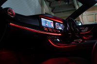 メルセデスベンツ Eクラス E200 ｶﾌﾞﾘｵﾚ ｽﾎﾟｰﾂ ﾚｰﾀﾞｰｾｰﾌﾃｨPKG 　赤幌 黒革 ｼｰﾄﾋｰﾀｰ 純正ﾅﾋﾞ ﾌﾙｾｸﾞTV CarPlay HUD ﾏﾙﾁﾋﾞｰﾑLED ﾌﾞﾙﾒｽﾀｰ ﾏﾙﾁｶﾗｰｱﾝﾋﾞｴﾝﾄﾗｲﾄ AMGｴｱﾛ&19ｲﾝﾁAW　2年保証