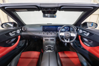 メルセデスベンツ Eクラス E200 ｶﾌﾞﾘｵﾚ ｽﾎﾟｰﾂ ﾚｰﾀﾞｰｾｰﾌﾃｨPKG 　赤幌 黒革 ｼｰﾄﾋｰﾀｰ 純正ﾅﾋﾞ ﾌﾙｾｸﾞTV CarPlay HUD ﾏﾙﾁﾋﾞｰﾑLED ﾌﾞﾙﾒｽﾀｰ ﾏﾙﾁｶﾗｰｱﾝﾋﾞｴﾝﾄﾗｲﾄ AMGｴｱﾛ&19ｲﾝﾁAW　2年保証