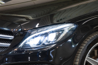 メルセデスベンツ Cクラス C220d ﾜｺﾞﾝ ﾛｰﾚｳｽED AMGﾗｲﾝ ﾚｰﾀﾞｰｾｰﾌﾃｨPKG　黒革 ｼｰﾄﾋｰﾀｰ 純正ﾅﾋﾞ ﾌﾙｾｸﾞTV BT Bｶﾒﾗ LEDﾍｯﾄﾞ ｴｱｻｽ 自動Rｹﾞｰﾄ AMGｴｱﾛ&18ｲﾝﾁAW　2年保証