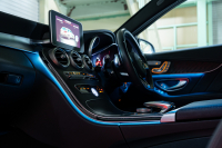 メルセデスベンツ Cクラス C200ﾜｺﾞﾝ ｽﾎﾟｰﾂ ﾚｰﾀﾞｰｾｰﾌﾃｨPKG　黒革 ｼｰﾄﾋｰﾀｰ HDDﾅﾋﾞ 純正ﾅﾋﾞ ﾌﾙｾｸﾞTV BT Bｶﾒﾗ LEDﾍｯﾄﾞ 自動Rｹﾞｰﾄ AMGｴｱﾛ&18ｲﾝﾁAW　2年保証付