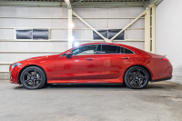 メルセデスベンツ CLS CLS450 4MATIC ｽﾎﾟｰﾂ ｴｸｽｸﾙｰｼﾌﾞ&ﾚｰﾀﾞｰｾｰﾌﾃｨPKG　ISG搭載 中期 ACC 黒赤ﾅｯﾊﾟ革 ﾋｰﾀｰ&ｸｰﾗｰ ﾀﾞｲﾅﾐｯｸｼｰﾄ SR 純正ﾅﾋﾞ ﾌﾙｾｸﾞTV CarPlay Buremester ﾘﾗｸｾﾞｰｼｮﾝ機能 AMGｴｱﾛ&19AW　2年保証付
