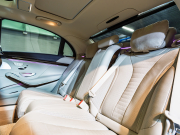 メルセデスベンツ Sクラス S550ﾛﾝｸﾞ ｼｮｰﾌｧｰ&ﾚｰﾀﾞｰｾｰﾌﾃｨPKG　ﾍﾞｰｼﾞｭ革 ｼｰﾄﾋｰﾀｰ&ｸｰﾗｰ ﾊﾟﾉﾗﾏSR 純正ﾅﾋﾞ ﾌﾙｾｸﾞTV ﾘｱｴﾝﾀｰ 360ｶﾒﾗ Burmester 自動ﾄﾗﾝｸ&ﾊﾝｽﾞﾌﾘｰA LEDﾗｲﾄ 純正18ｲﾝﾁAW　2年保証