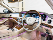 メルセデスベンツ Sクラス S550ﾛﾝｸﾞ ｼｮｰﾌｧｰ&ﾚｰﾀﾞｰｾｰﾌﾃｨPKG　ﾍﾞｰｼﾞｭ革 ｼｰﾄﾋｰﾀｰ&ｸｰﾗｰ ﾊﾟﾉﾗﾏSR 純正ﾅﾋﾞ ﾌﾙｾｸﾞTV ﾘｱｴﾝﾀｰ 360ｶﾒﾗ Burmester 自動ﾄﾗﾝｸ&ﾊﾝｽﾞﾌﾘｰA LEDﾗｲﾄ 純正18ｲﾝﾁAW　2年保証