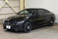 メルセデスベンツ Cクラス C300ｸｰﾍﾟ ﾚｻﾞｰEXｸﾙ&ﾚｰﾀﾞｰP　ACC Pｽﾀ ECO 黒革 ﾊﾟﾉﾗﾏR HDDﾅﾋﾞ ﾌﾙｾｸﾞ BTｵｰﾃﾞｨｵ&TEL Bｶﾒﾗ AMGｴｱﾛ&19ｲﾝﾁAW LEDﾗｲﾄ ﾚｰﾝｷｰﾌﾟ&ﾌﾞﾗｲﾝﾄﾞｽﾎﾟｯﾄA 2年保証付