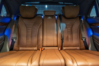 メルセデスベンツ Sクラス S550ﾛﾝｸﾞ ﾗｸﾞｼﾞｭｱﾘｰ&ﾚｰﾀﾞｰｾｰﾌﾃｨPKG　黒革 ｼｰﾄﾋｰﾀｰ&ｸｰﾗｰ ﾊﾟﾉﾗﾏSR 純正ﾅﾋﾞ ﾌﾙｾｸﾞTV  360ｶﾒﾗ Burmester 自動ﾄﾗﾝｸ&ﾊﾝｽﾞﾌﾘｰA LEDﾗｲﾄ 純正18ｲﾝﾁAW　2年保証