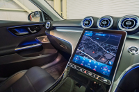 メルセデスベンツ Cクラス C220d 4MATIC ｵｰﾙﾃﾚｲﾝ ﾚｻﾞｰEX&ﾚｰﾀﾞｰP　ACC Pｽﾀ ECO 黒革 ﾊﾟﾉﾗﾏR HDDﾅﾋﾞ 360ｶﾒﾗ Carplay Brumesterｻｳﾝﾄﾞ 純正18ｲﾝﾁAW LKA LCA 2年保証付