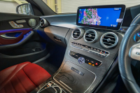 メルセデスベンツ Cクラス C220d ﾛｰﾚｳｽｴﾃﾞｼｮﾝ ﾚｻﾞｰｴｸｽｸﾙｰｼﾌﾞ&ﾚｰﾀﾞｰSP　後期 赤革 MBUXﾅﾋﾞTV ﾌﾞﾙﾒｽﾀｰS 360ｶﾒﾗ HUD ACC ｴｱｻｽﾍﾟﾝｼｮﾝ ﾏﾙﾁﾋﾞｰﾑLED AMGｽﾀｲﾘﾝｸﾞPKG AMG18ｲﾝﾁAW　2年保証