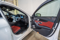メルセデスベンツ Cクラス C220d ﾛｰﾚｳｽｴﾃﾞｼｮﾝ ﾚｻﾞｰｴｸｽｸﾙｰｼﾌﾞ&ﾚｰﾀﾞｰSP　後期 赤革 MBUXﾅﾋﾞTV ﾌﾞﾙﾒｽﾀｰS 360ｶﾒﾗ HUD ACC ｴｱｻｽﾍﾟﾝｼｮﾝ ﾏﾙﾁﾋﾞｰﾑLED AMGｽﾀｲﾘﾝｸﾞPKG AMG18ｲﾝﾁAW　2年保証