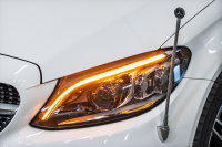 メルセデスベンツ Cクラス C220d ﾛｰﾚｳｽｴﾃﾞｼｮﾝ ﾚｻﾞｰｴｸｽｸﾙｰｼﾌﾞ&ﾚｰﾀﾞｰSP　後期 赤革 MBUXﾅﾋﾞTV ﾌﾞﾙﾒｽﾀｰS 360ｶﾒﾗ HUD ACC ｴｱｻｽﾍﾟﾝｼｮﾝ ﾏﾙﾁﾋﾞｰﾑLED AMGｽﾀｲﾘﾝｸﾞPKG AMG18ｲﾝﾁAW　2年保証